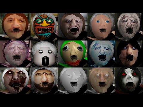 Angelina Spider Jumpscare #4 | Roblox Granny vs Granny Baldi Mod vs Granny Beach Summer Mod & More