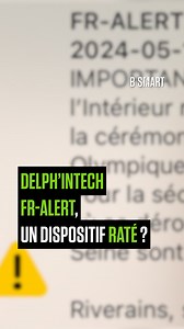 FR-Alert, un dispositif raté ? Il était 20h le lundi 13 mai dernier, lorsque des milliers de Français ont reçu une notification stridente sur leur téléphone, faisant état d'une "alerte extrêmement grave". Un test vivement critiqué, et qui questionne nos limites en matière de cyberprotection des citoyens… On en parle avec Delphine Sabattier dans ce nouvel épisode de Delph’InTech. #DelphInTech #SmartTech #fralert #cybersurveillance #Paris2024 | B SMART | Facebook