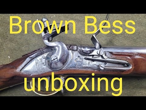 1740 long land pattern Brown Bess unboxing from veteran arms‼️🧨
