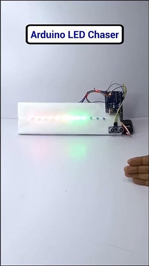 Arduino LED Chaser Project | LED Running Lights Using Arduino #Shorts #arduinoprojects #arduino #DIY