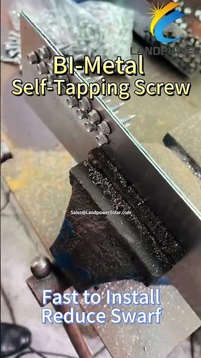 Bimetal self tapping screw for metal roof #solarmounting