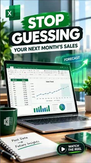 Excel FORECAST Formula: Predict Future Sales in Seconds 📈 #excel #shorts