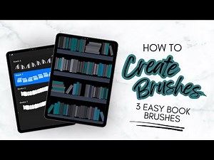 Create 3 Custom Book Brushes in Procreate | Easy Bookshelf Painting Tutorial