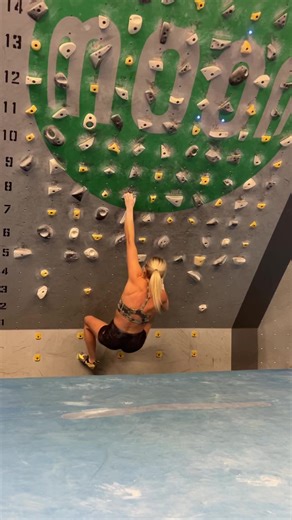 24K views · 827 reactions | The final boulder from Thursday night’s MoonBoard competition for the Indoor Climbing Expo at Synergy  Psyched to have taken home the win with Ravioli Biceps H15 Is A Gaston! is the boulder  And thank you Allison Vest for this awesome video  | Sierra Blair | Facebook