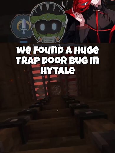 Huge New Trap Door Bug In Hytale !!!!!!!! #minecraft #minecraftmemes #hytale #fyp