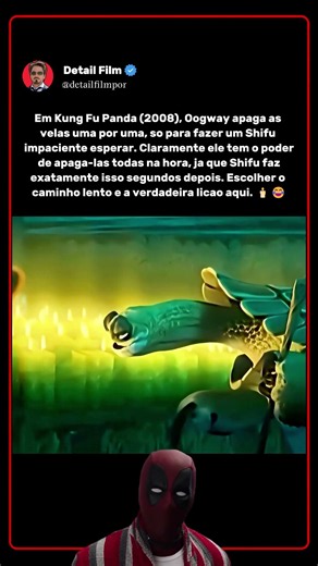 Em Kung Fu Panda (2008), a paciencia de Oogway era so uma zoeira com Shifu