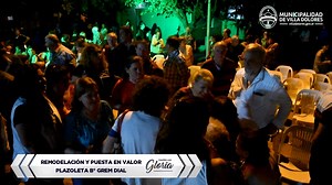 La Intendente Gloria Pereyra dejó inaugurada la obra de remodelación y puesta en valor de la Plazoleta de Barrio Grem Dial, “Sylvia Cristina Lozada”. | Municipalidad de Villa Dolores