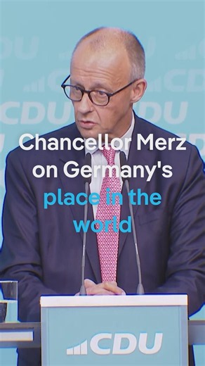 Chancellor Merz on Germany's place in the world | DW News