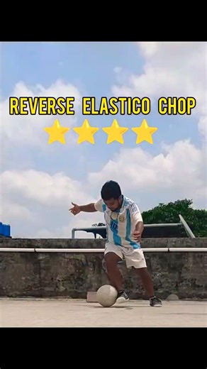 Reverse Elastico Chop ⚡Tutorial ⚽✅ #footballskills #soccerskills