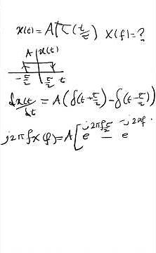 Fourier Transform of a rectangular pulse #maths#shortvideo
