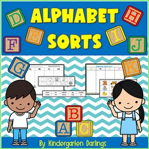 Alphabet Sorting Worksheets for Preschool and Kindergarten