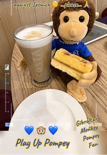 Exploring Gibraltar: A Monkey's Day with Pompey Fans
