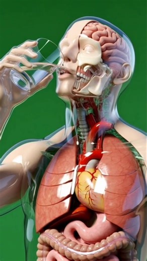 What Happens Inside Your Body When You Drink Water | 3D Medical Animation