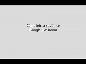 Cómo iniciar sesión en Google Classroom