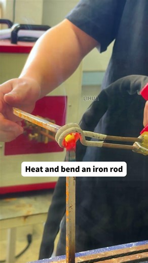 High-frequency induction heating machine: Heating and bending metal