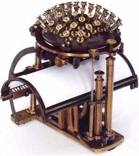 Beautiful failed typewriter design: the writing ball