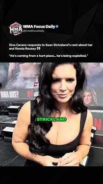 Gina Carano FIRES BACK at Sean Strickland after his rant about her and Ronda Rousey 😬