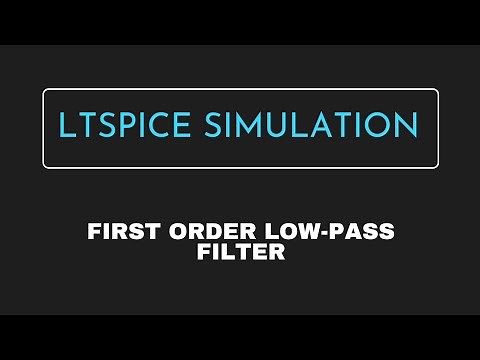 First order Low-pass filter using opamp | Simulation in ltspice | Filters.