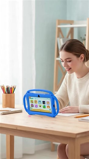 7 Inch Android 12 Tablet, 2gb RAM 32GB ROM, Shockproof Case, Parental Control, Learning & Educational Tablet for Kids #kidsroom #ipadkids #gadgetfindsuk #ereader #appleipad #dishwashertablets #kidsreadingtable #amazonkids #tabletset #kidschristmasgift