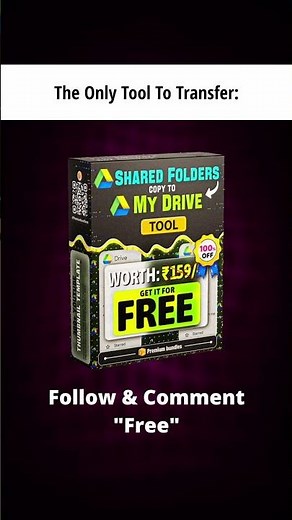 Google Drive Copy Shared Folders to My Drive Tool #gdrive #003