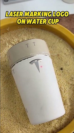 Laser Engraving on Metal Drinkware | Customized Logo Laser Etching Machine