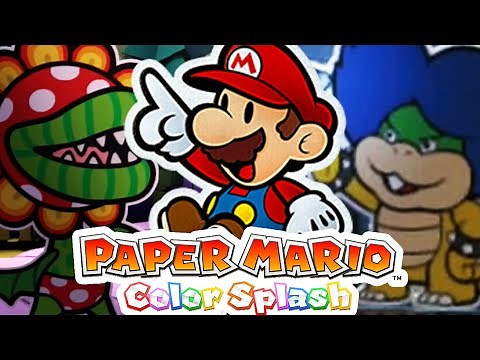 🔴 LUDWIG! Paper Mario: Color Splash - Gameplay Walkthrough Part 4 (Nintendo WiiU)