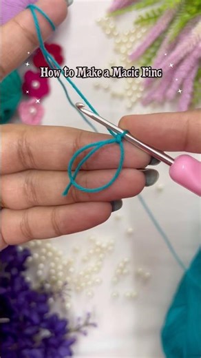 Crochet Magic Ring #crochet #crocheting #crochetforbeginners #crochettutorial #crochetpattern #diy
