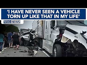 'I was in total shock': Witness describes moments tractor-trailer crashes into several cars on US-70