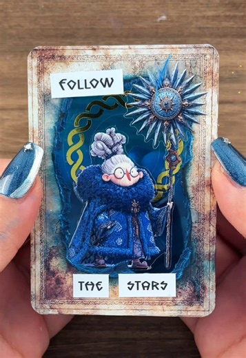 Viking ATC card 💙 All supplies are from my bio linked store #atccards #viking #asmr #diy #scrapbooking