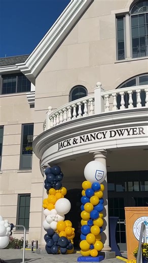 Today we officially unveiled the Jack & Nancy Dwyer School of Nursing! The School of Nursing has been renamed for alumnus Jack Dwyer ’78 and his wife Nancy in recognition of their $10 million transformational gift to Widener — the largest in university history!! A daylong celebration of events was held for the historic occasion.