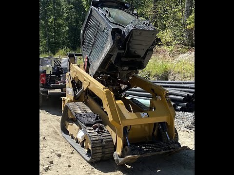 CAT skid steer hydraulic hose repair