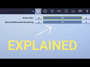 Allow Multithreaded Rendering *NEW*Fortnite FPS Setting!!!