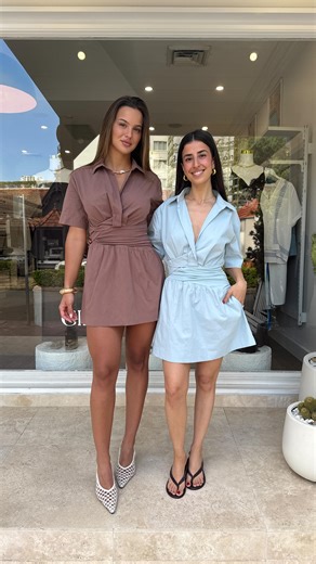 Our Sovere best-selling mini dress just landed in two dreamy new colours 🥹🦋🧸 Meet the Atlas Mini — elevated, timeless, and your ultimate summer staple. Shop Mocha and Vista Blue now | Girls With Gems