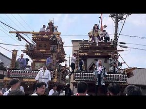 2023年度石岡のお祭り。年番若松町。最終日、午後出発式からの出発。