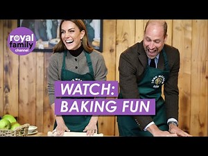 WATCH: Cheerful William and Kate Bake Potato and Apple Bread
