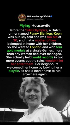 Told She Was Too Old, She Won Four Olympic Golds #history