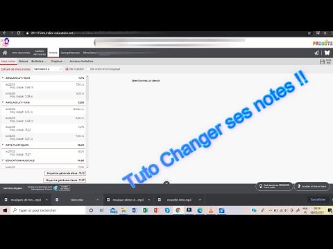 TUTO: Changer ses notes sur pronote