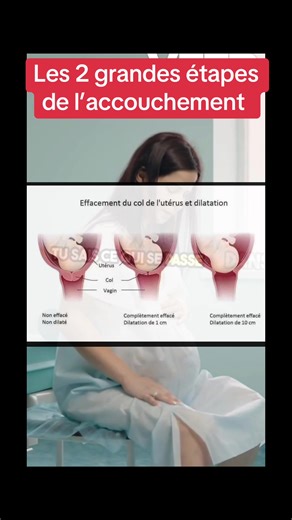 Effacement et dilatation du col de l’utérus en fin de grossesse