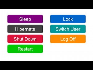 Where are the session and power options in different OSes?