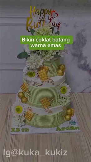 Tutorial Membuat Coklat dengan Luster Dust Emas