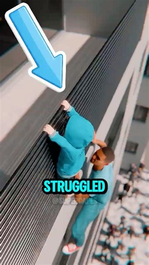 A Man Climbs A Four-Floor Building With Bare Hands To Save A Child🧗‍♂️❤️