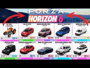 10 NEW CARS IN FORZA HORIZON 6!