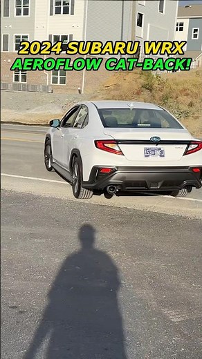 2024 Subaru WRX 2.4L Exhaust Sound w/ Aeroflow Catalytic Converters-Back!