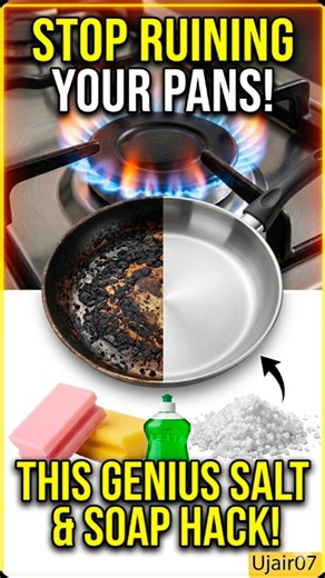 Stop Ruining Your Pans! 🍳 Genius Cleaning Hack!"​"How to Clean Burnt Non-Stick WITHOUT Scrubbing!