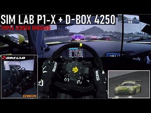 Sim Lab P1-X [Triple Screen] D-Box 4250 Motion Simulator Onboard [Mercedes AMG GT3 @ Nürburgring]