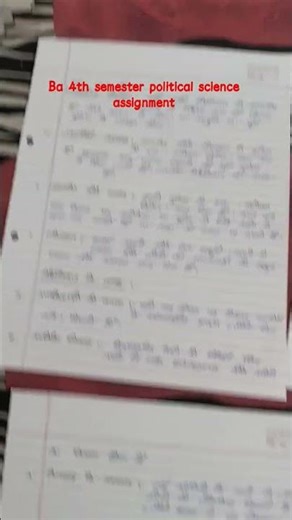 ba 4th semester political science assignment