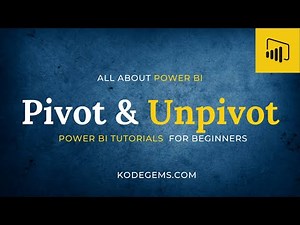 What is pivot and Unpivot - Power BI | How to pivot columns in Power BI | Tutorials for beginners
