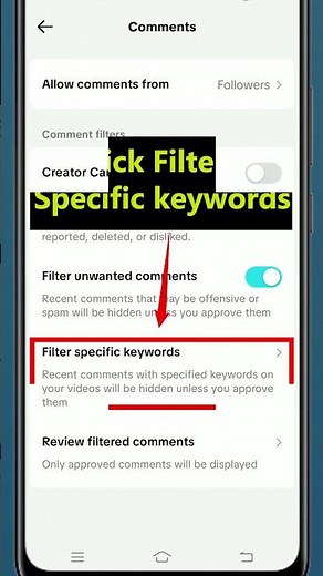How To Block Rude Comments On Tiktok #tiktok #tiktoknewupdate