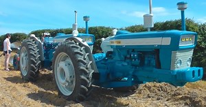 The Doe Triple-D Rare Ford Dual Drive Tractor Working