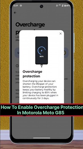 Motorola Moto G85 5G: How To Enable OverCharge Protection #motorola #motog85